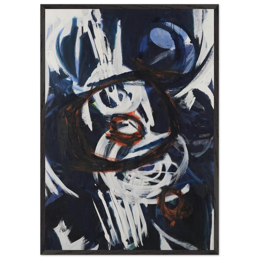 Crescendo - 1963 - Ernst Wilhelm Nay Framed Art Print – Black Wooden Frame - Default Title - -Framed Art Print