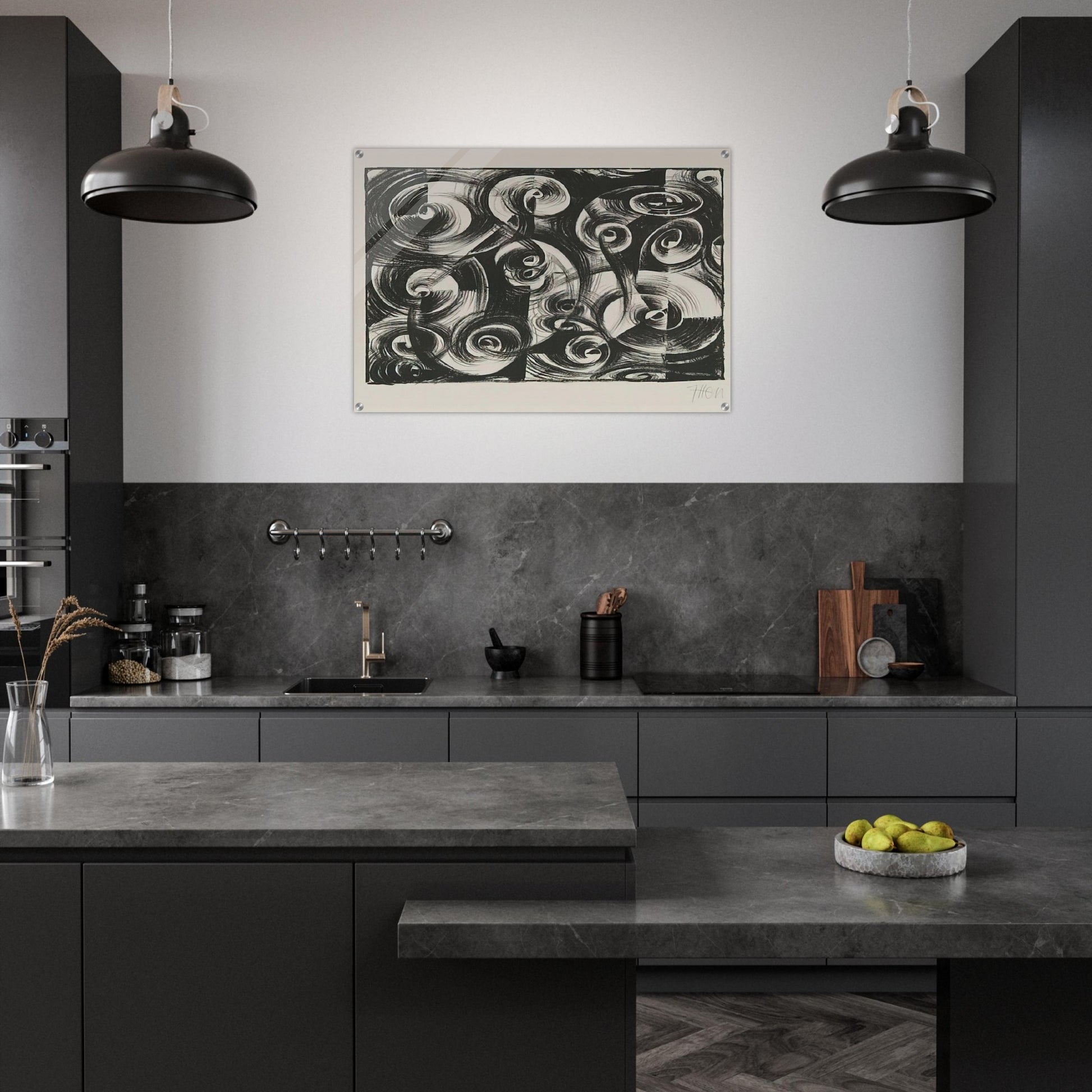 Linienrhythmus - 1919 - Johannes Itten Acrylic Print - 70x100 cm / 28x40″ inches | Johannes Itten Wall Art | Johannes Itten Prints