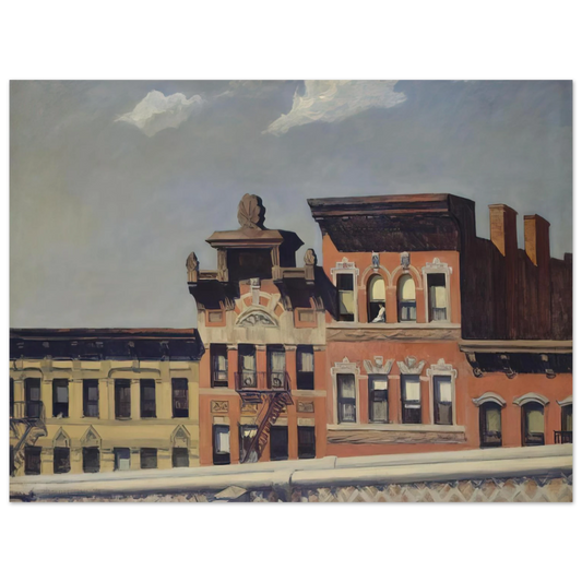 Edward Hopper - From Williamsburg Bridge Fine Art Poster - 13x18 cm / 5x7 inches