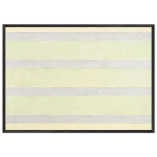 Untitled 11 - Agnes Martin Framed Art Print – Black Wooden Frame - Default Title - -Framed Art Print
