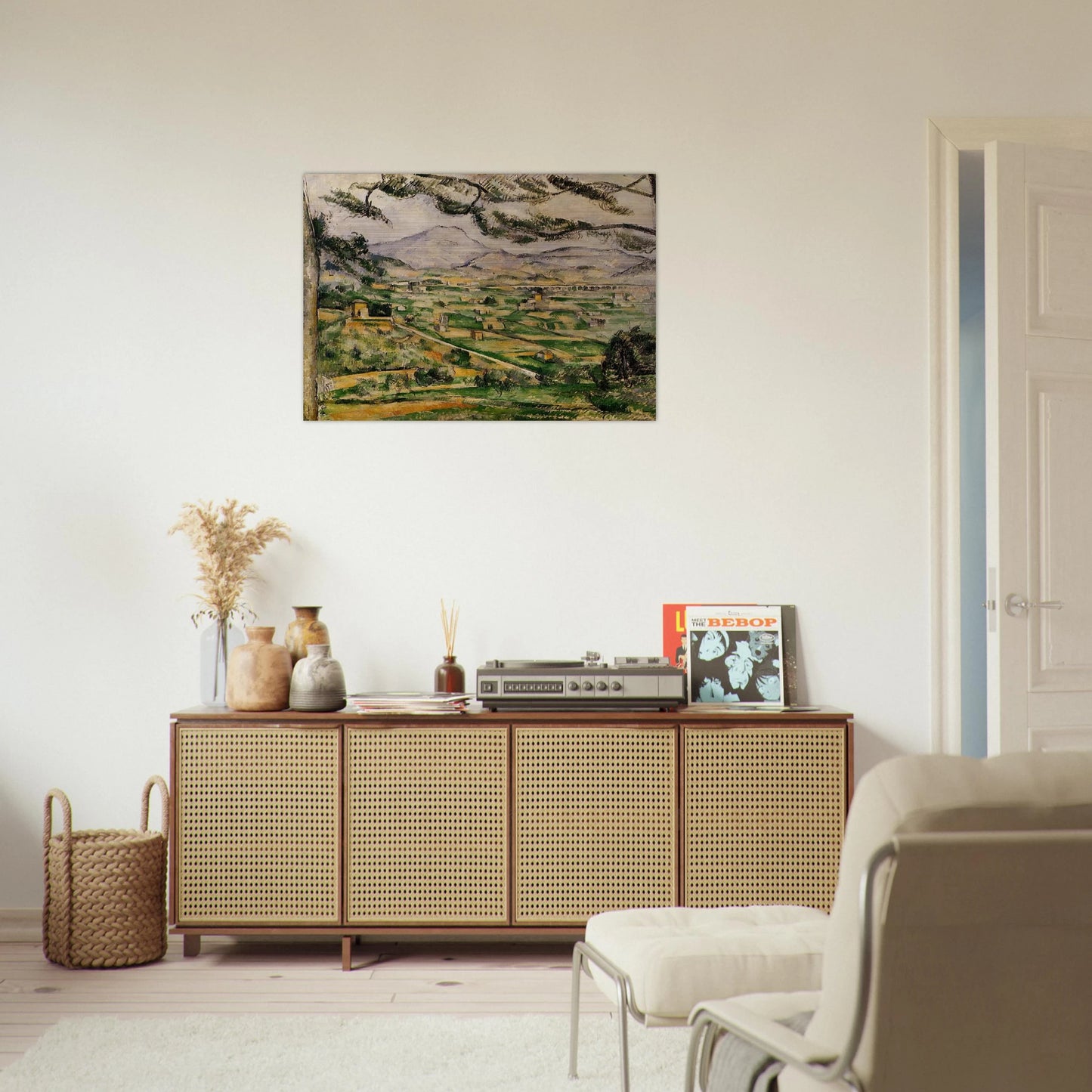 Mont Sainte-Victoire with Large Pine - Paul Cézanne Brushed Aluminum Print - 70x100 cm / 28x40 inches | Paul Cézanne Aluminum Print | Paul Cézanne Prints