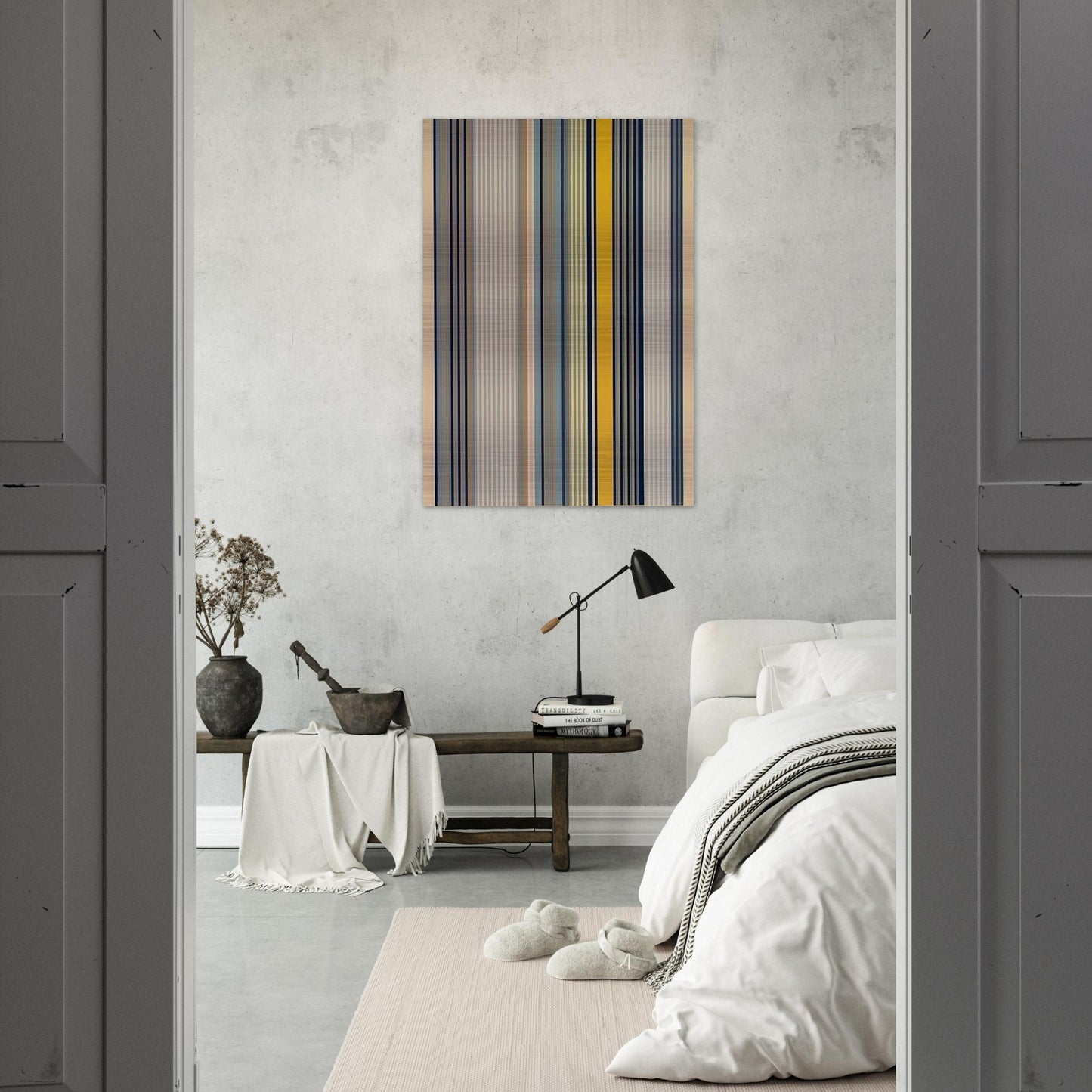 Signal - 1973 - Gene Davis Brushed Aluminum Print - 70x100 cm / 28x40 inches | Gene Davis Aluminum Print | Gene Davis Prints