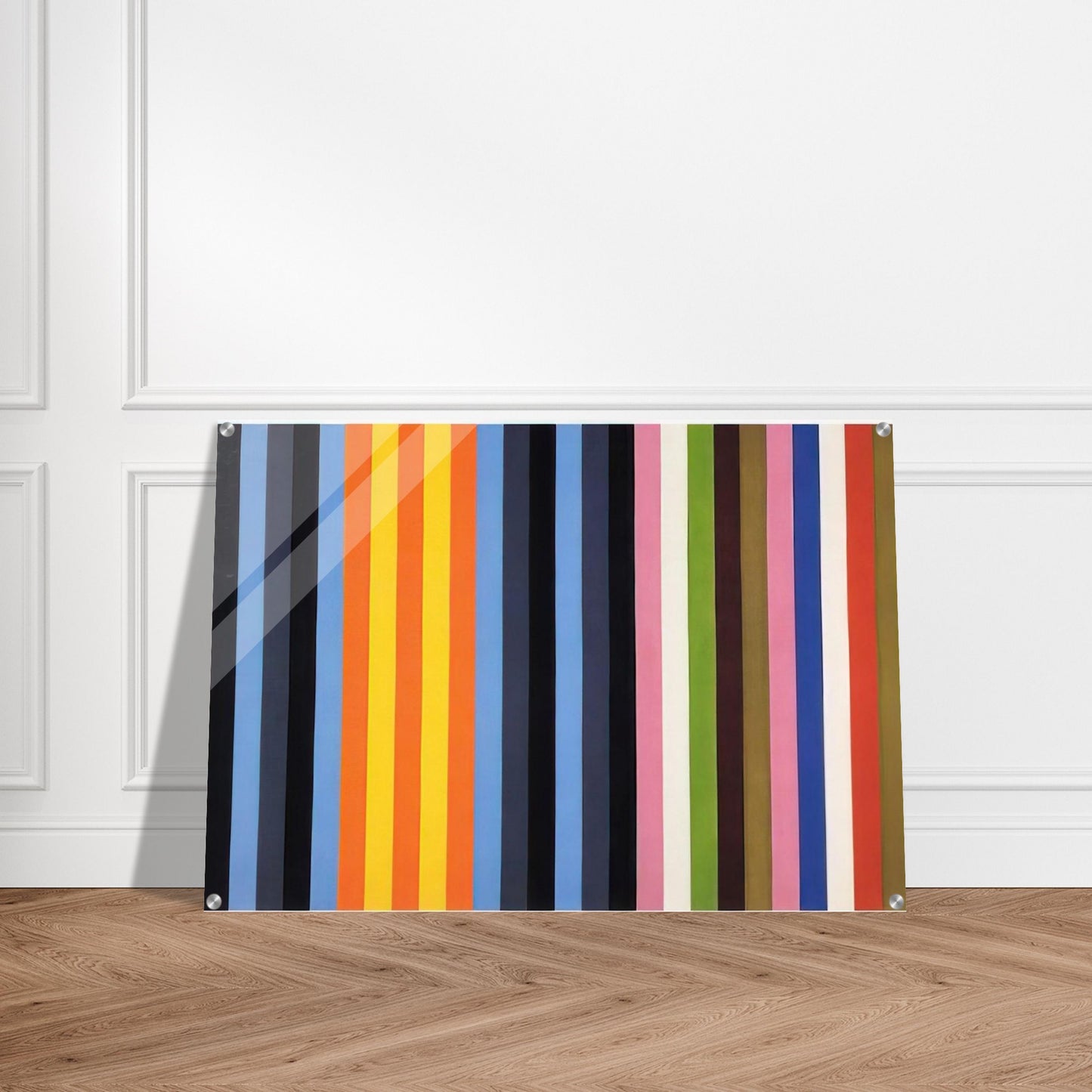 Flower Machine - 1964 - Gene Davis Acrylic Print - 70x100 cm / 28x40″ inches | Gene Davis Wall Art | Gene Davis Prints