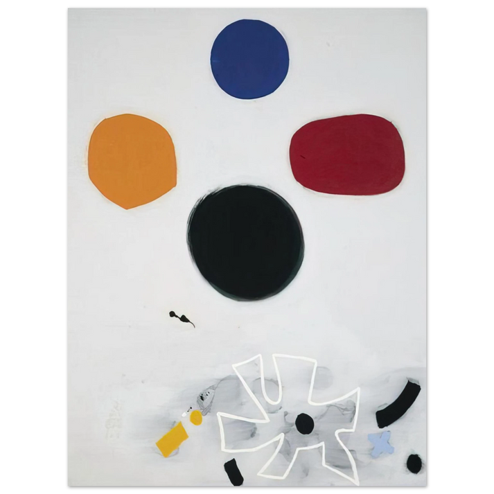 Adolph Gottlieb - White Line #2 - 1968  75x100 cm / 30x40inches Fine Art Poster