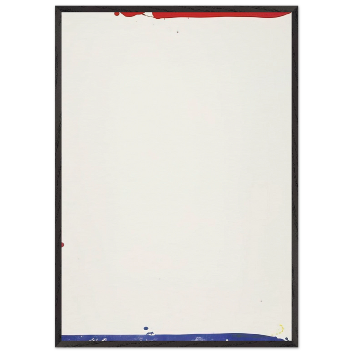 Sail I - Sam Francis 70x100 cm / 28x40 inches Framed Art Print – Black Wooden Frame