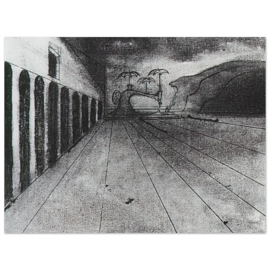 Salvador Dali - LANDSCAPE AFTER DE CHIRICO UNFINISHED Fine Art Poster - Default Title