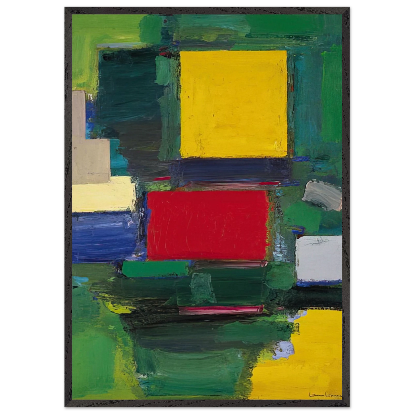 The Gate - Hans Hofmann Framed Art Print – Black Wooden Frame - Default Title - -Framed Art Print