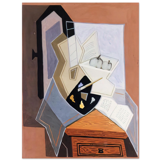 Juan Gris - STILL LIFE AT THE OPEN WINDOWQ 1925 Fine Art Poster - Default Title