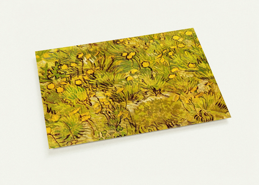 A Field of Yellow Flowers By Vincent van Gogh Pack of 10 Post Cards | Vincent van Gogh Post Cards | A6 (10.5 x 14.8 cm) - 4.1 x 5.8 inches