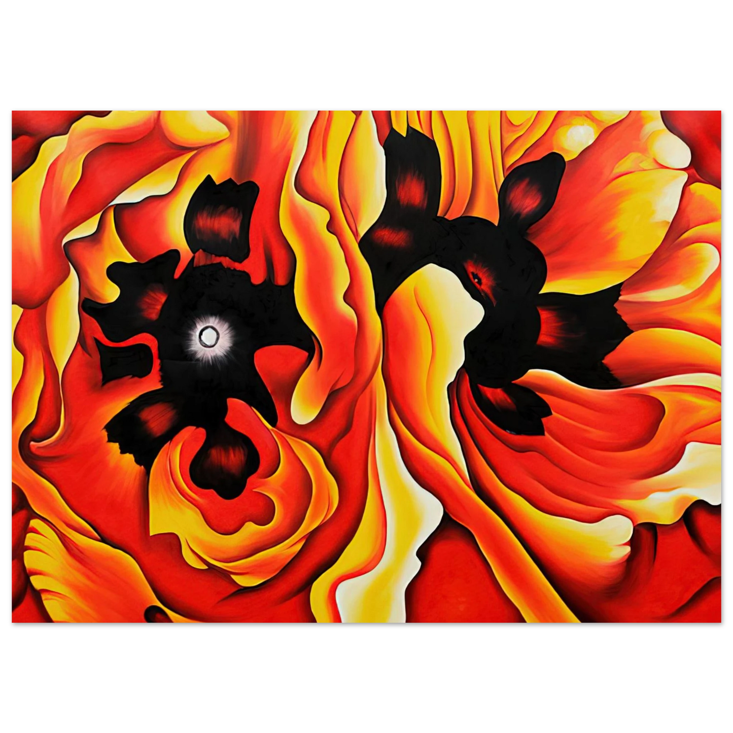 Georgia O'Keeffe - Oriental Poppies II Fine Art Poster - 40x60 cm / 16x24 inches