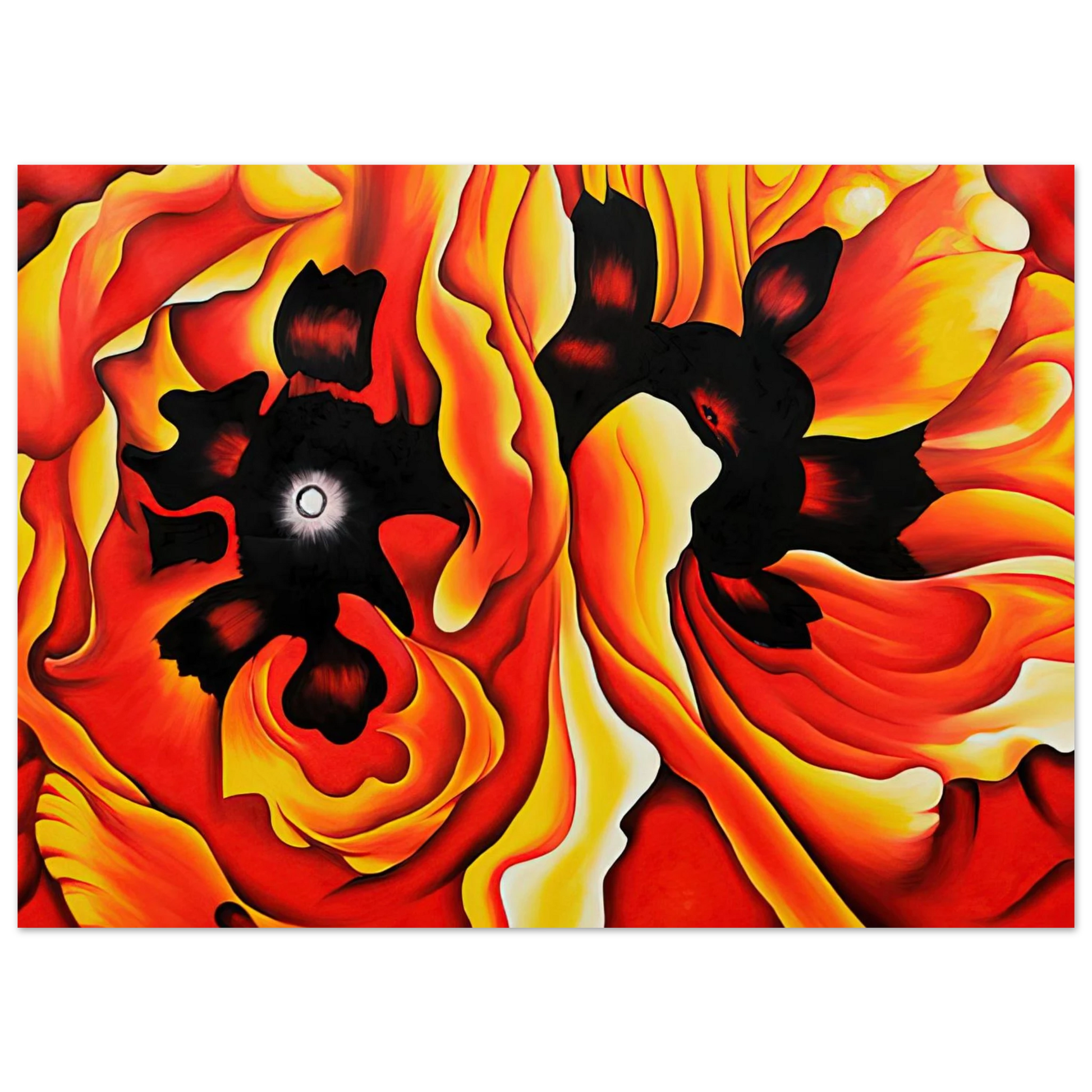 Georgia O'Keeffe - Oriental Poppies II Fine Art Poster - 40x60 cm / 16x24 inches
