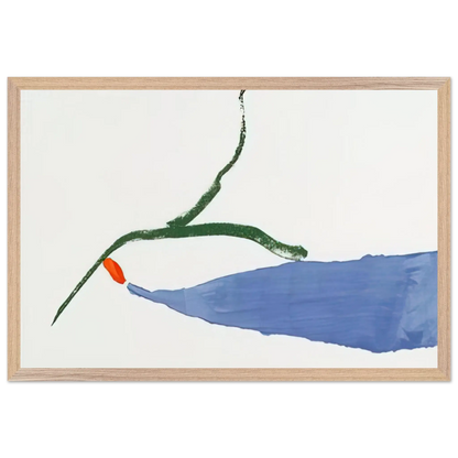 Helen Frankenthaler - A Little Zen - 1970 Wall art - 15x20 cm / 6x8 Inches - Premium Wooden Framed Poster With Fine Art Paper - Wood frame