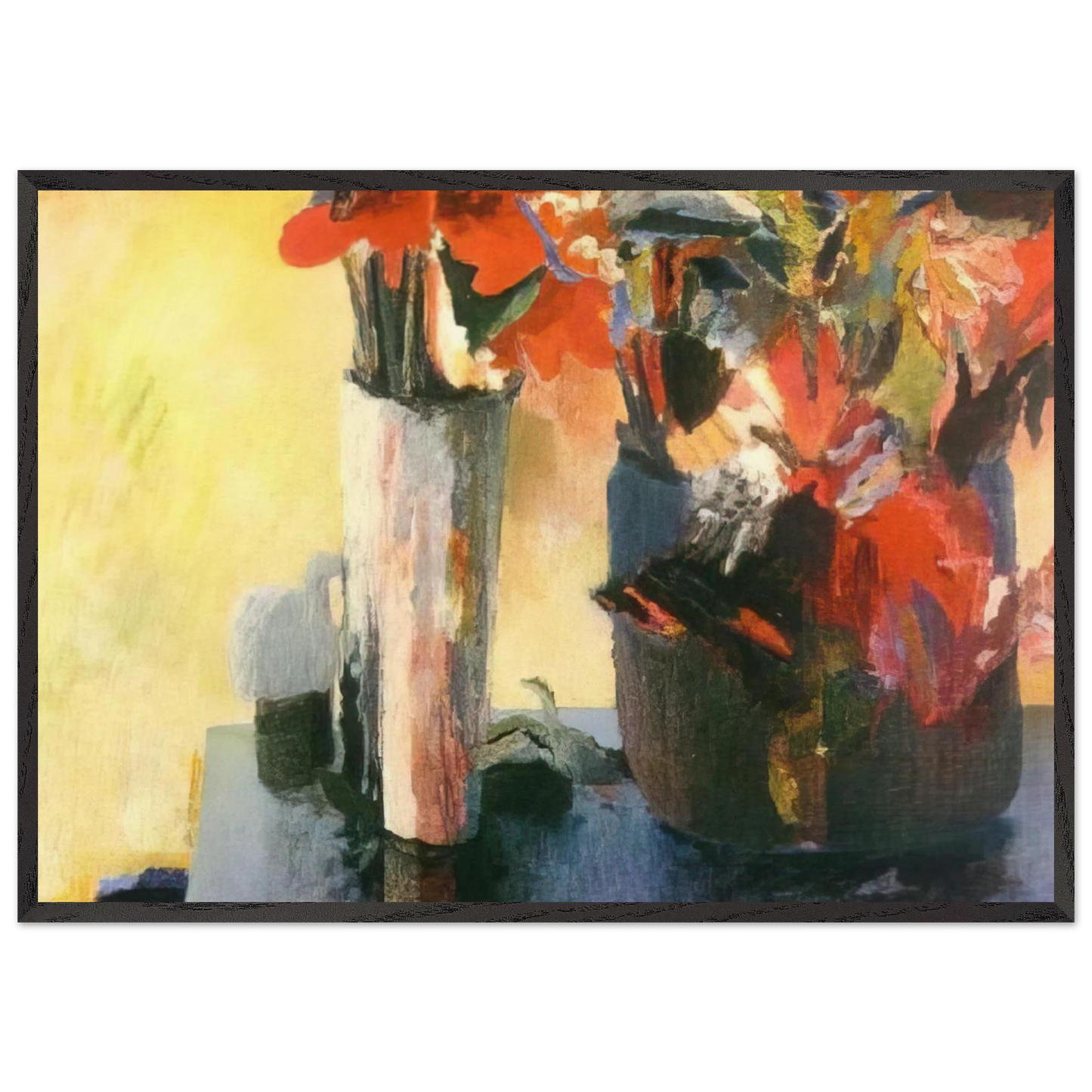 Untitled - Expressionism N2 - Menez Framed Art Print – Black Wooden Frame - Default Title - -Framed Art Print