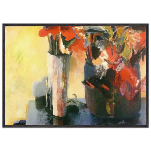 Untitled - Expressionism N2 - Menez Framed Art Print – Black Wooden Frame - Default Title - -Framed Art Print