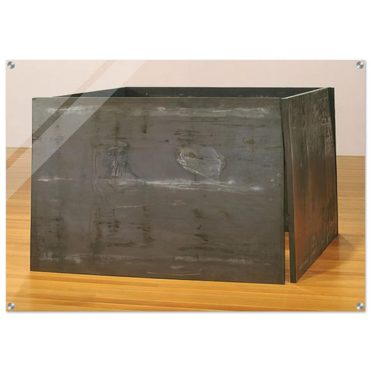 ONE TON PROP HOUSE OF CARDS 1969 - Richard Serra Acrylic Print - 70x100 cm / 28x40″ inches | Richard Serra Wall Art | Richard Serra Prints