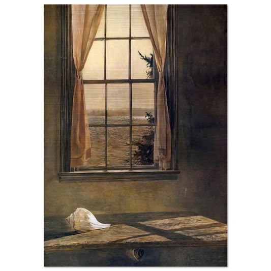 HER ROOM - Andrew Wyeth Brushed Aluminum Print - 70x100 cm / 28x40 inches | Andrew Wyeth Aluminum Print | Andrew Wyeth Prints
