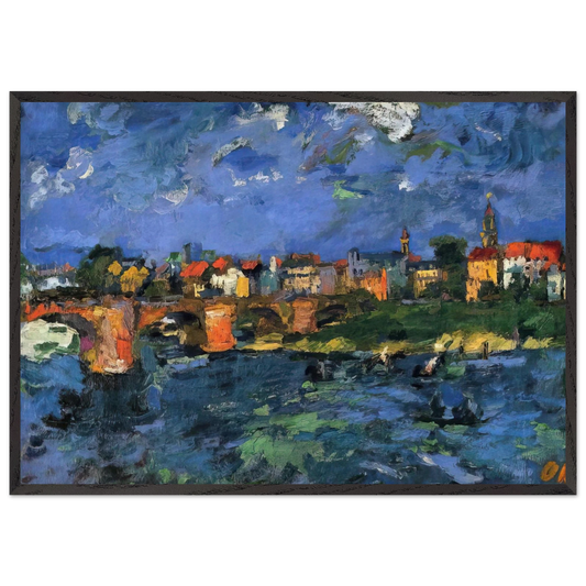 NOTDETECTED235875 - OSKAR KOKOSCHKA Framed Art Print – Black Wooden Frame - Default Title - -Framed Art Print