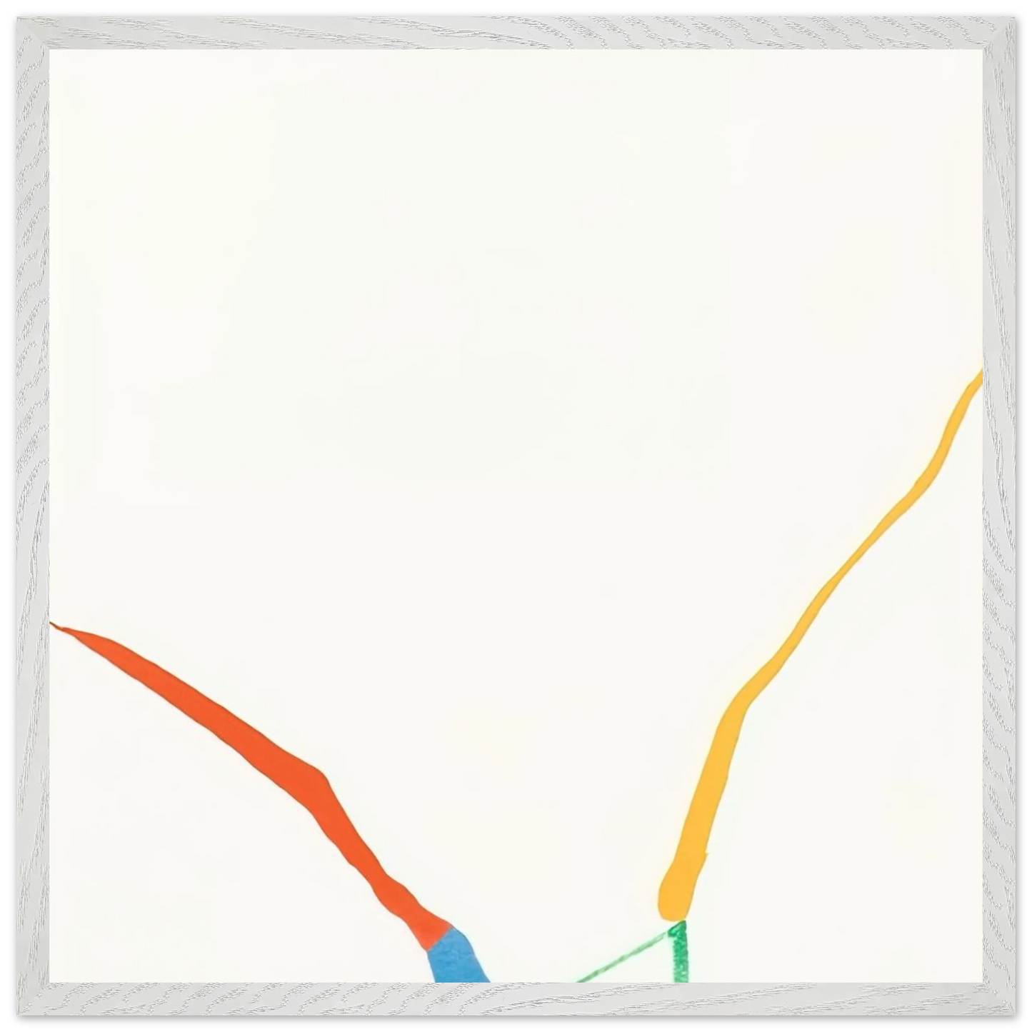 Helen Frankenthaler - What Red Lines Can Do - 1970 Wall art - A3 (29.7 x 42  cm) - Premium Wooden Framed Poster With Fine Art Paper - Black frame