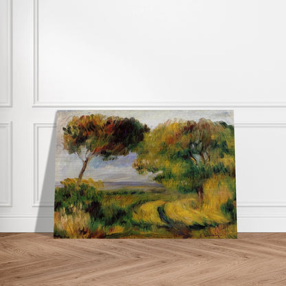 Breton Landscape Trees and Moor - Pierre-Auguste Renoir Brushed Aluminum Print - 70x100 cm / 28x40 inches | Pierre-Auguste Renoir Aluminum Print | Pierre-Auguste Renoir Prints