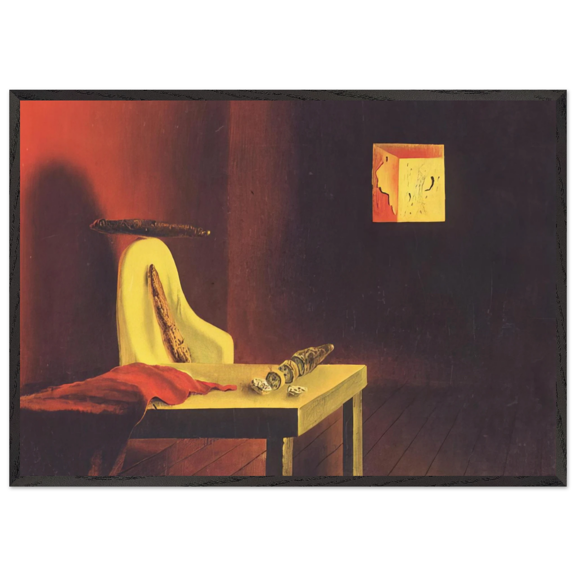 THE INVISIBLE MAN - Salvador Dali Framed Art Print – Black Wooden Frame - Default Title - -Framed Art Print