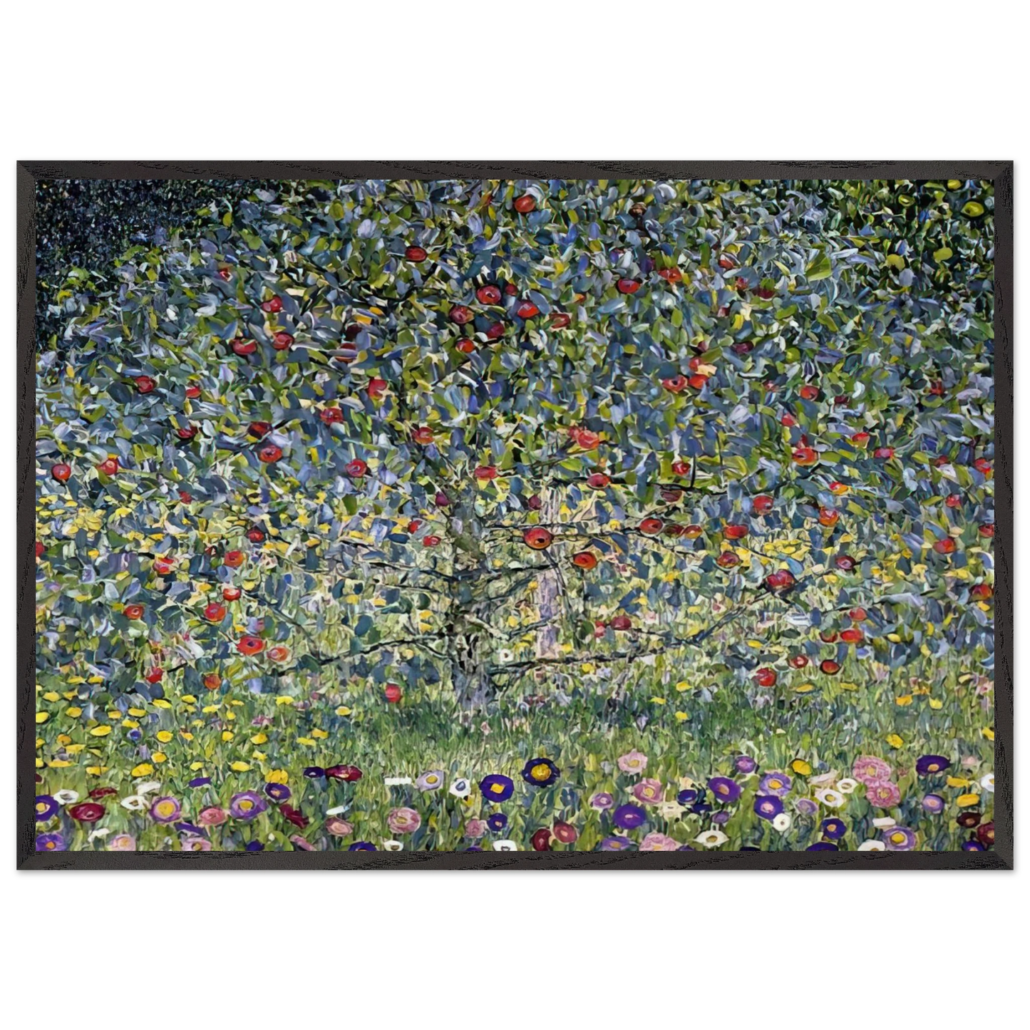 APPLE TREE I - Gustav Klimt Framed Art Print – Black Wooden Frame - Default Title - -Framed Art Print