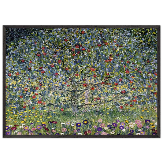 APPLE TREE I - Gustav Klimt Framed Art Print – Black Wooden Frame - Default Title - -Framed Art Print