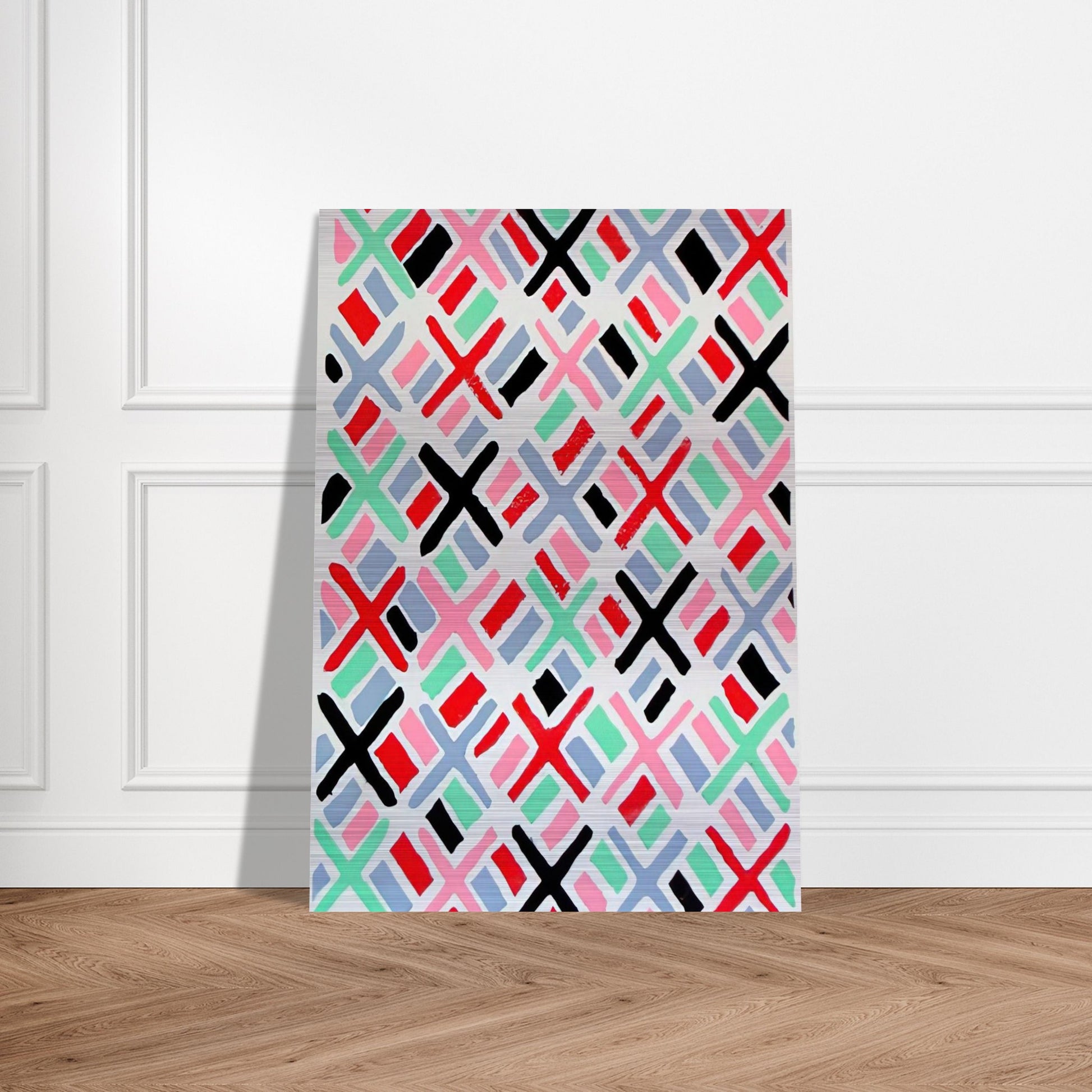 COMPOSITION 34 - Sonia Delaunay Brushed Aluminum Print - 70x100 cm / 28x40 inches | Sonia Delaunay Aluminum Print | Sonia Delaunay Prints