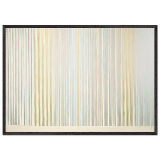 Renoirs Curtain - 1977 - Gene Davis Framed Art Print – Black Wooden Frame - Default Title - -Framed Art Print