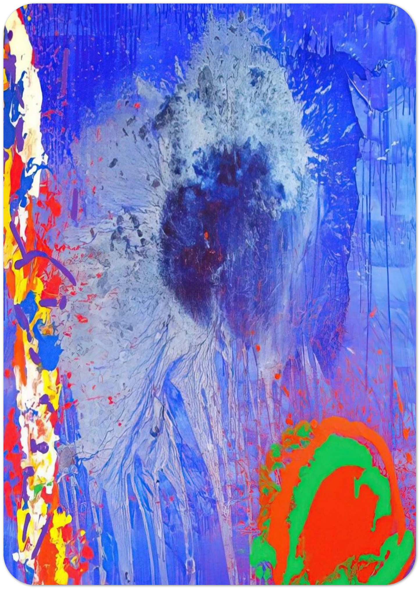 Life and Love - 2010 By John Hoyland Pack of 10 Post Cards | John Hoyland Post Cards | A6 (10.5 x 14.8 cm) - 4.1 x 5.8 inches