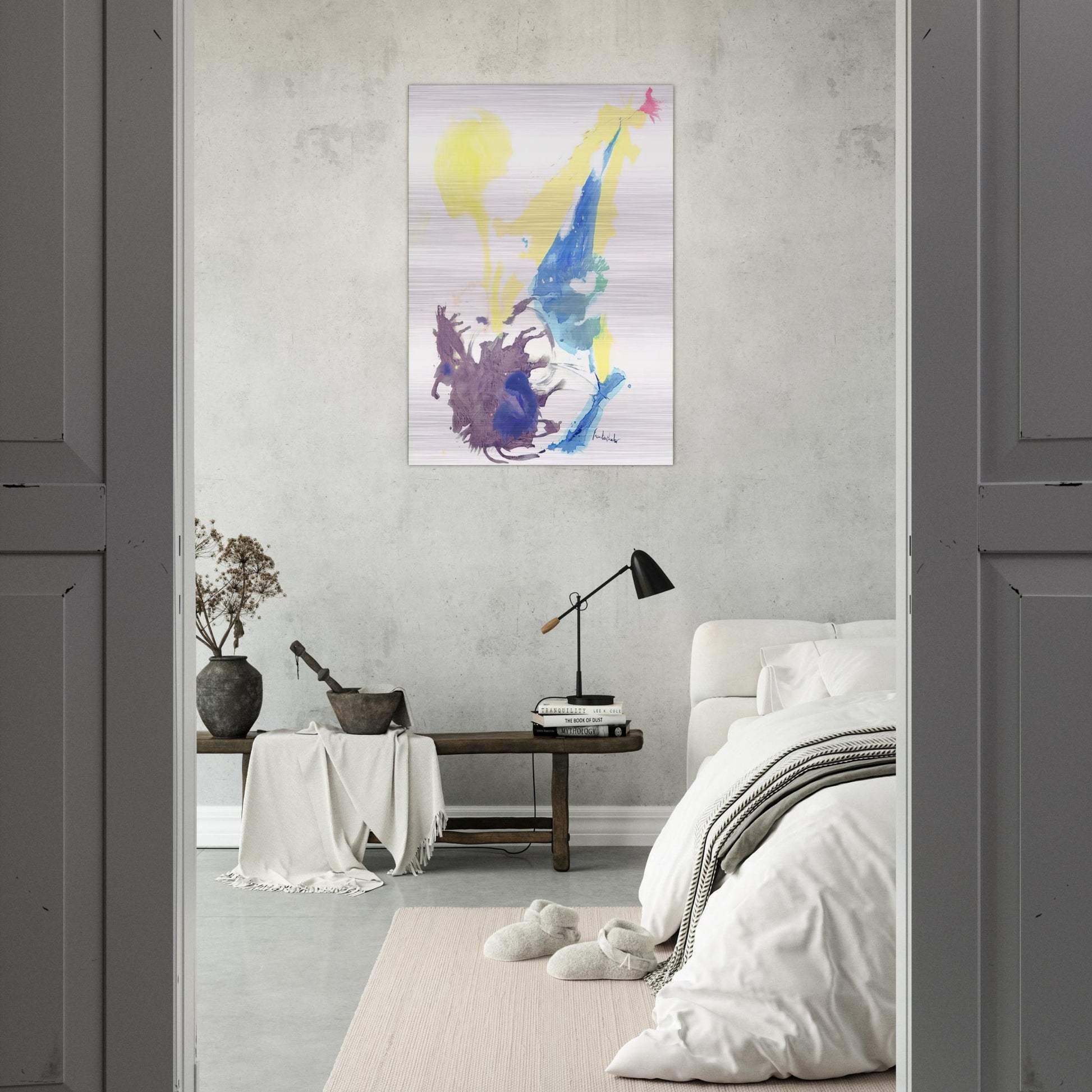 Moving Day - 1961 - Helen Frankenthaler Brushed Aluminum Print - 70x100 cm / 28x40 inches | Helen Frankenthaler Aluminum Print | Helen Frankenthaler Prints