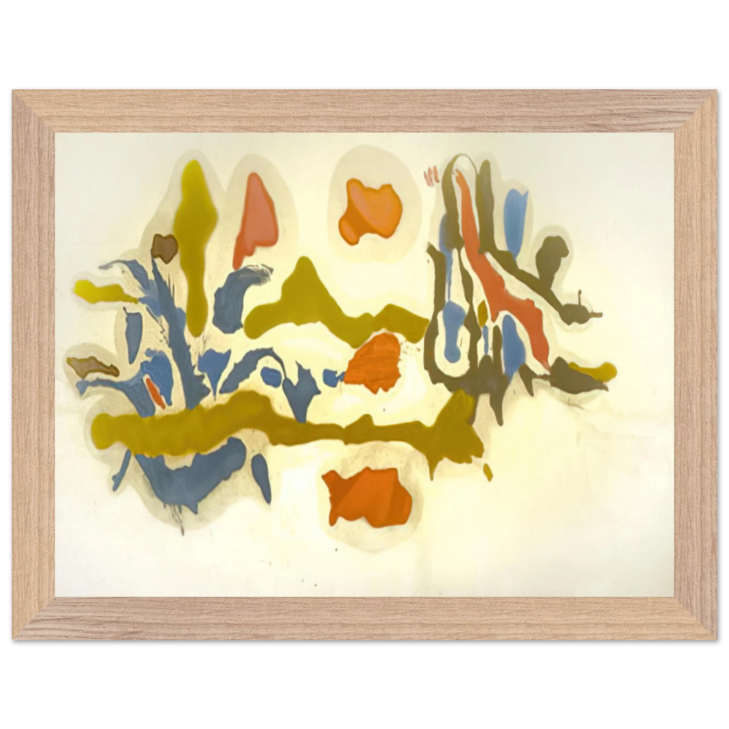 Helen Frankenthaler - Seascape with Dunes - 1962 Wall art - 45x60 cm / 18x24 inches - Fine Art Poster - -
