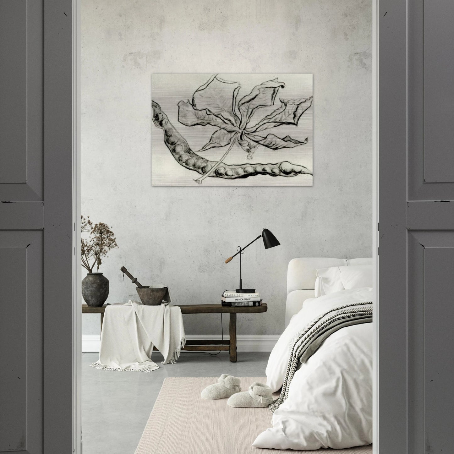 Dead Leaf and Pod - Vincent van Gogh Brushed Aluminum Print - 70x100 cm / 28x40 inches | Vincent van Gogh Aluminum Print | Vincent van Gogh Prints