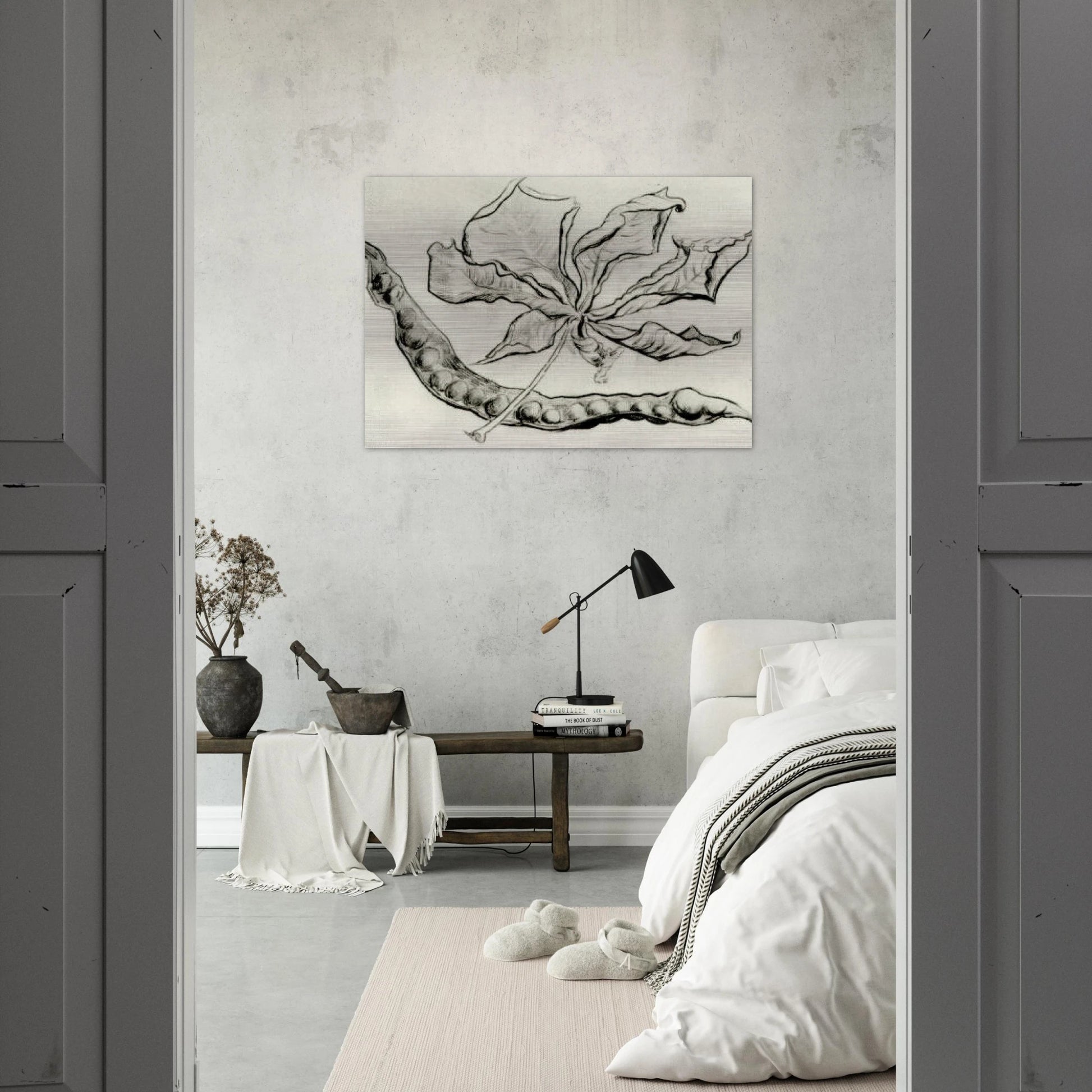 Dead Leaf and Pod - Vincent van Gogh Brushed Aluminum Print - 70x100 cm / 28x40 inches | Vincent van Gogh Aluminum Print | Vincent van Gogh Prints