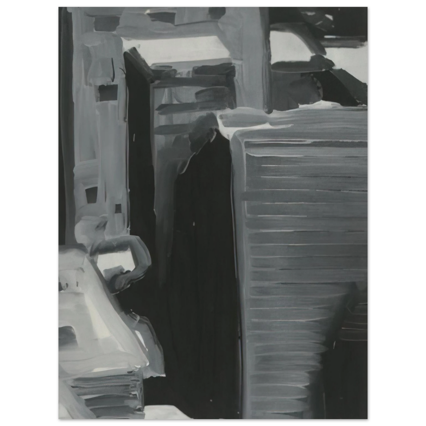 Gerhard Richter - TOWNSCAPE 1968 Fine Art Poster - Default Title