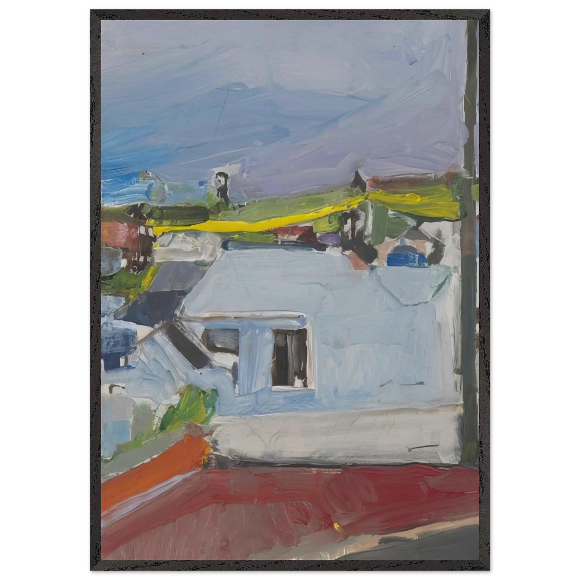 Chabot Valley - Richard Diebenkorn Framed Art Print – Black Wooden Frame - Default Title - -Framed Art Print