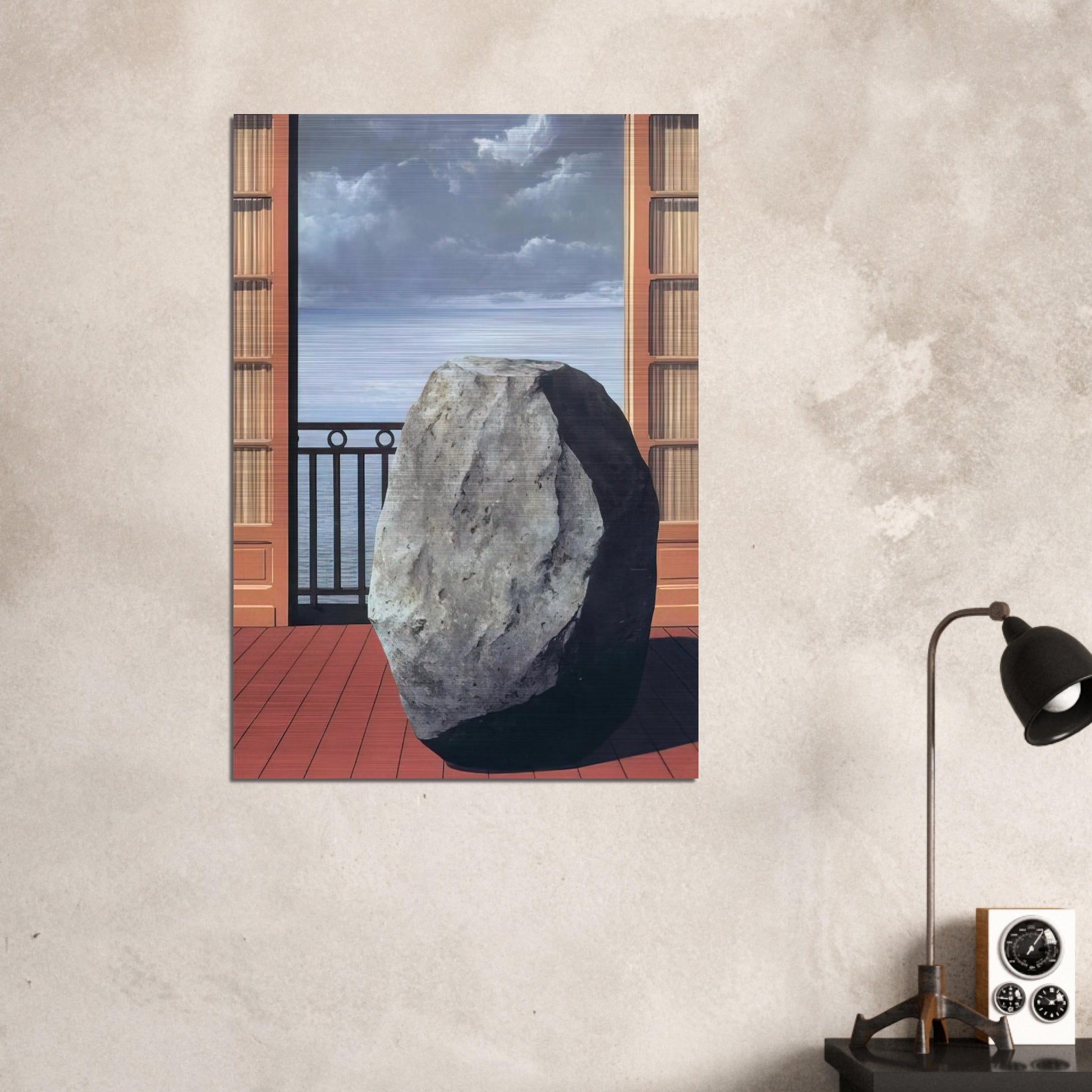 INVISIBLE WORLD 1954 - Rene Magritte Brushed Aluminum Print - 70x100 cm / 28x40 inches | Rene Magritte Aluminum Print | Rene Magritte Prints