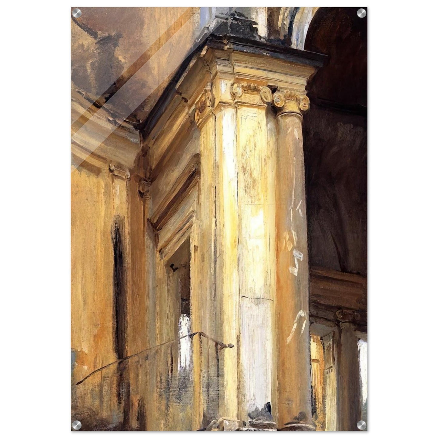 Roman Architecture - John Singer Sargent Acrylic Print - 70x100 cm / 28x40″ inches