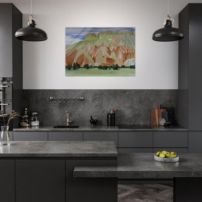 My Backyard - Georgia O'Keeffe Acrylic Print - 70x100 cm / 28x40″ inches | Georgia O'Keeffe Wall Art | Georgia O'Keeffe Prints