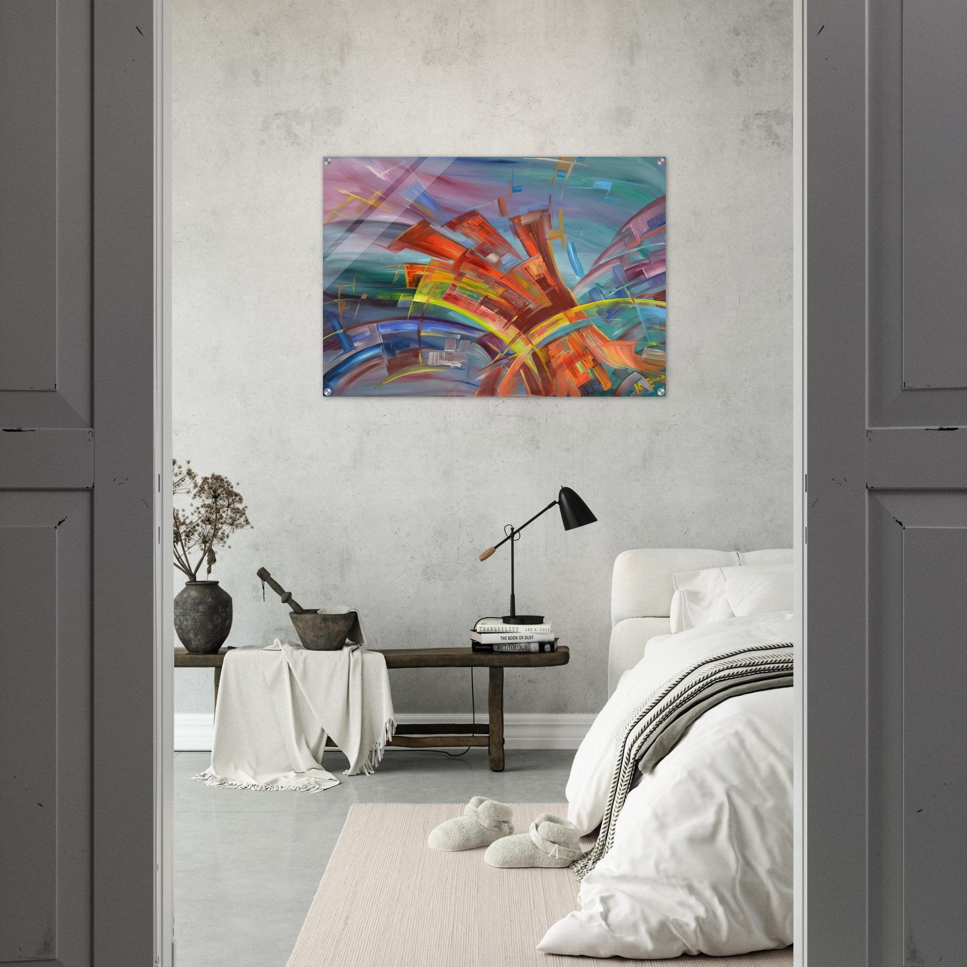 Explosion and Dynamics - Konrad Zuse Acrylic Print - 70x100 cm / 28x40″ inches | Konrad Zuse Wall Art | Konrad Zuse Prints