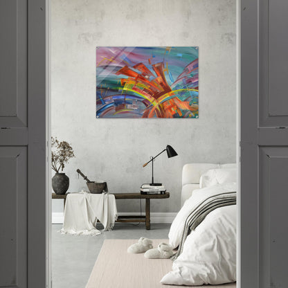 Explosion and Dynamics - Konrad Zuse Acrylic Print - 70x100 cm / 28x40″ inches | Konrad Zuse Wall Art | Konrad Zuse Prints