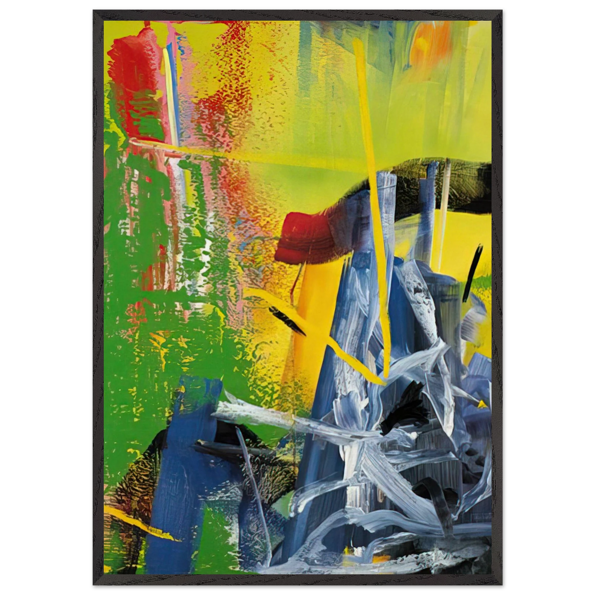 KORN - Gerhard Richter Framed Art Print – Black Wooden Frame - Default Title - -Framed Art Print
