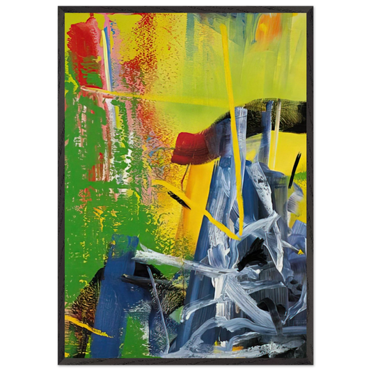 KORN - Gerhard Richter 70x100 cm / 28x40 inches Framed Art Print – Black Wooden Frame