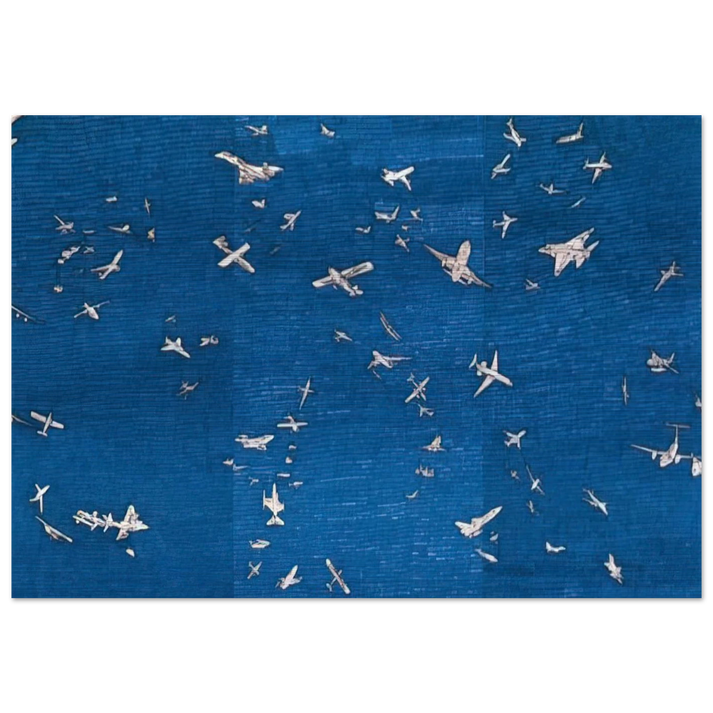 AEREI - Alighiero Boetti Brushed Aluminum Print - 70x100 cm / 28x40 inches | Alighiero Boetti Aluminum Print | Alighiero Boetti Prints