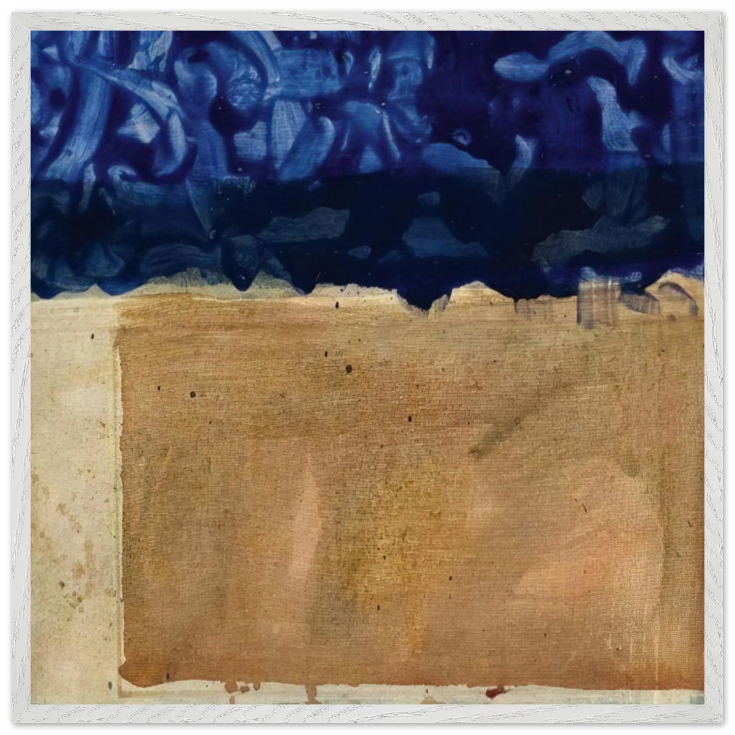 Helen Frankenthaler - Shoreline - 1952 Wall art - 60x90 cm / 24x36 inches - Premium Wooden Framed Poster With Fine Art Paper - Black frame
