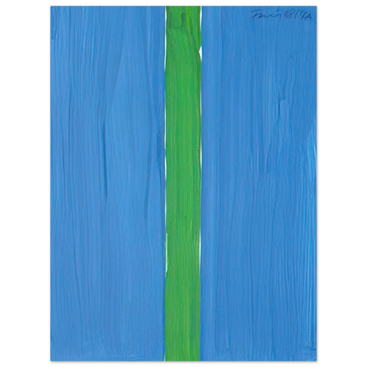 Gunther Forg - Composition bleue et verte - 1988 Fine Art Poster - Default Title