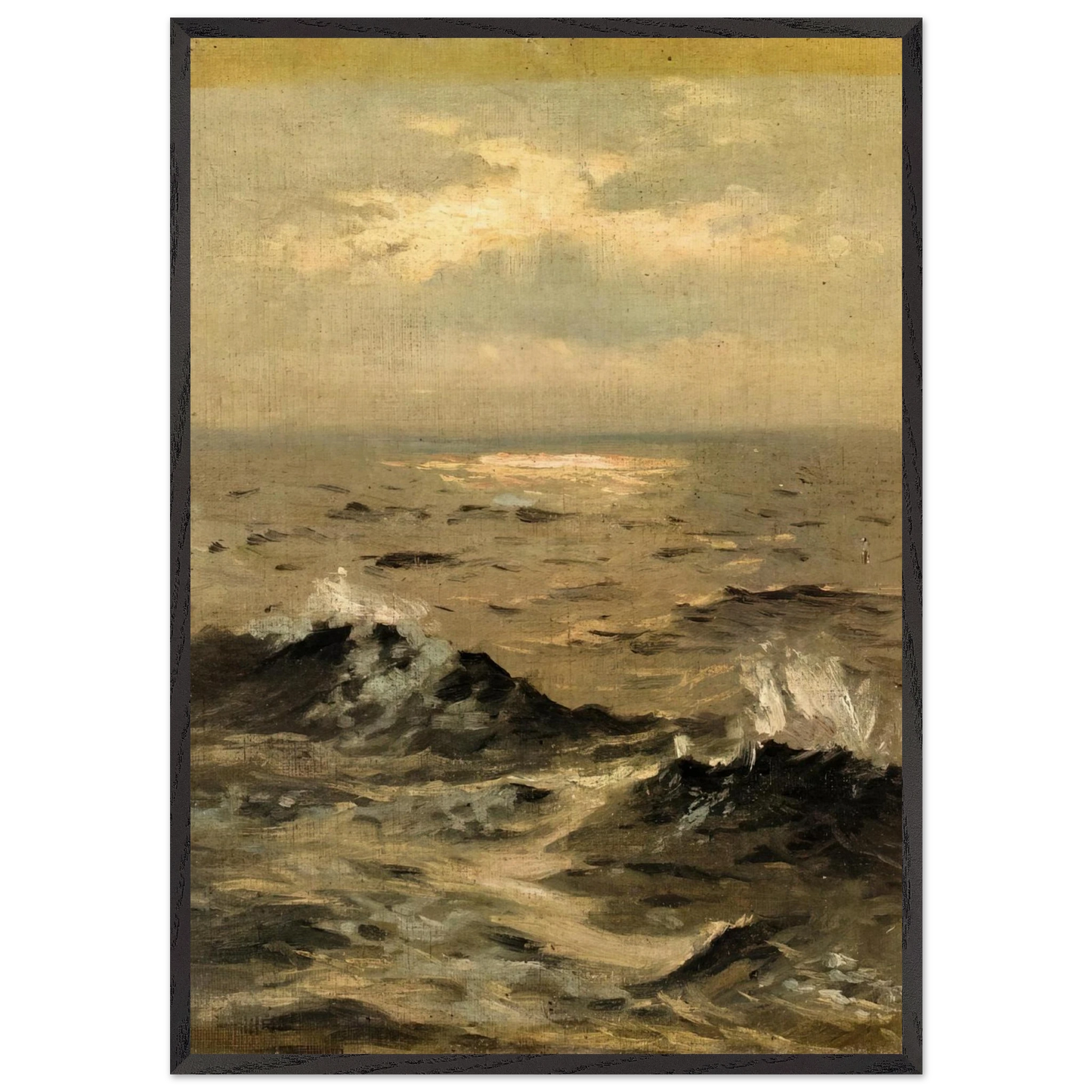 Seascape N3 - John Singer Sargent Framed Art Print – Black Wooden Frame - Default Title - -Framed Art Print