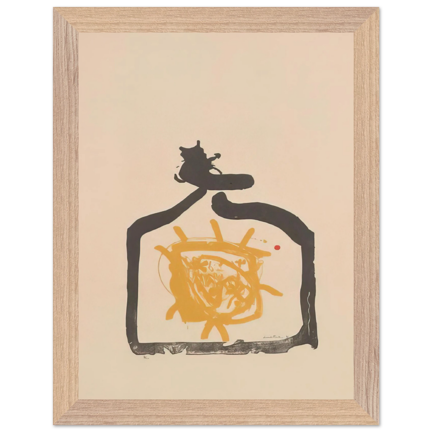 Helen Frankenthaler - May 26th Backwards - 1961 Wall art - 60x80 cm / 24x32 inches - Premium Wooden Framed Poster With Fine Art Paper - Wood frame