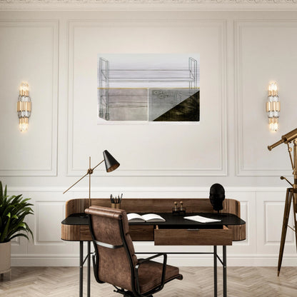 Large Trolley - 1972 - Dieter Roth Brushed Aluminum Print - 70x100 cm / 28x40 inches | Dieter Roth Aluminum Print | Dieter Roth Prints