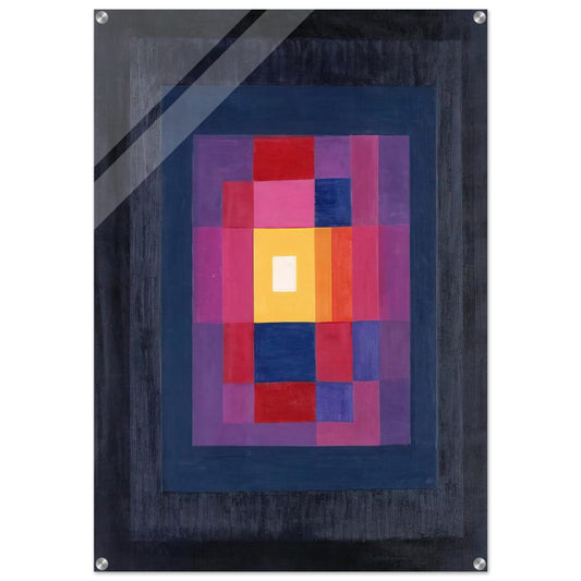 Education - 1966 - Johannes Itten Acrylic Print - 70x100 cm / 28x40″ inches | Johannes Itten Wall Art | Johannes Itten Prints