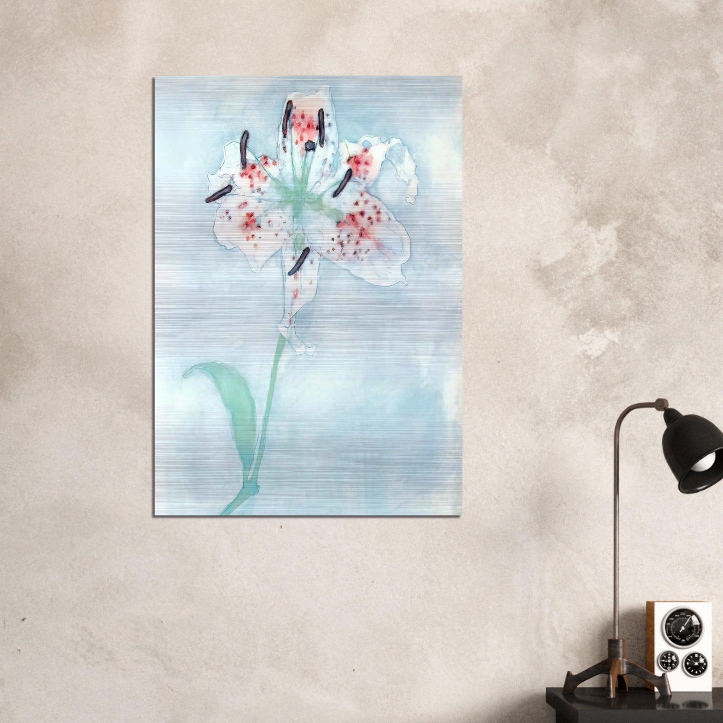 Lily - Piet Mondrian Brushed Aluminum Print - 70x100 cm / 28x40 inches | Piet Mondrian Aluminum Print | Piet Mondrian Prints